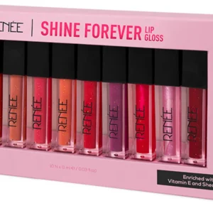 Renee Shine Forever Lip Gloss Combo, Non-Sticky, Non-Drying, Mois...