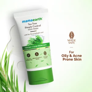 MamaEarth Tea Tree Oil Control Facewash with Tea Tree & Neem for Normal to Oily Skin | Upto 12 Hrs Oil Control | Cleanses Gently | Controls Acne & Pimples Face Wash (150 ml)