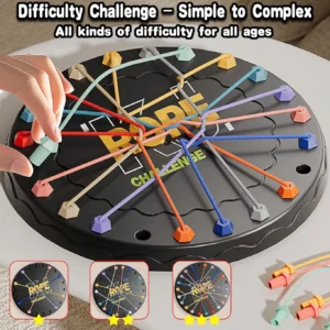 Prashwe Rope Untangling Puzzle Game Twisted Rope Puzzle for Kids Multi Challenges (1 Pieces)