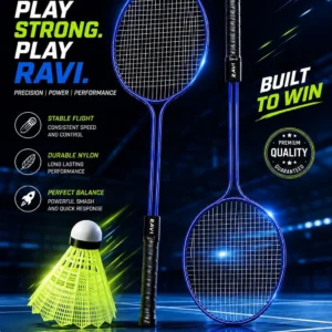 Ravii sports New-2Racket-3Shuttle Badminton Kit